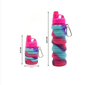 تصویر قمقمه سیلیکونی تاشو گنجایش 500 میلی لیتر 