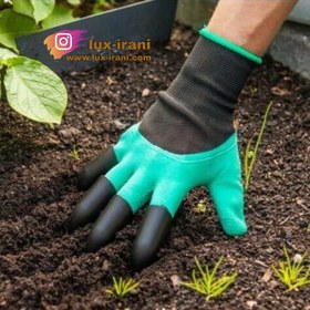 تصویر دستکش ناخن دار باغبانی کاربردی Practical gardening gloves with nails