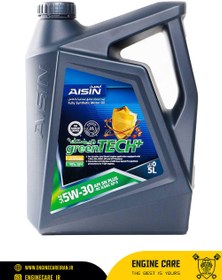 تصویر روغن موتور 5W30 آیسین اصلی SP (4 لیتری) AISIN Fully synthetic motor oil SAE 5W-30 API SN+ 4L ESFNP0534PB Made in Korea