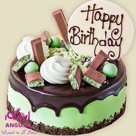 تصویر کیک تولد شکلاتی _نعنایی(ارسال کیک وشیرینی به استرالیا) 