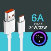 تصویر کابل اصلی شیائومی 33 وات با قابلیت ثانیه شمار 