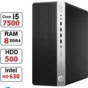 تصویر کیس کامپیوتر HP EliteDesk 800 G3 tower core i5 7500 رم16 