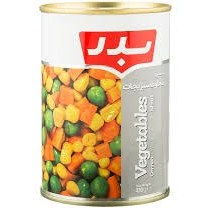 تصویر کنسرو مخلوط سبزیجات بدر 