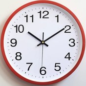 تصویر ساعت دیواری ساده کلاسیک مدرن گرد پلاستیکی کوارتز هورلوژ ساعت‌های Wathces Retro 