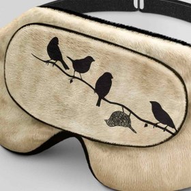تصویر طرح پرنده روی شاخه برای چشم بند خواب کورال Bird Design for Coral612 Sleep Mask