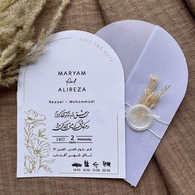 تصویر کارت عروسی مدل M4281 