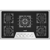 تصویر اجاق گاز صفحه ای تورینو پلاس شیشه ای آینه ای کد TG 501M 