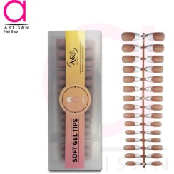 تصویر تیپ ژل کاشت ناخن (ژلیکس) فرنچ اند ای A&E 