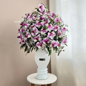 تصویر جام گل ارکیده تبریک کد 243 