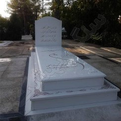 تصویر سنگ قبر نانو سفید درجه یک | کد 354 