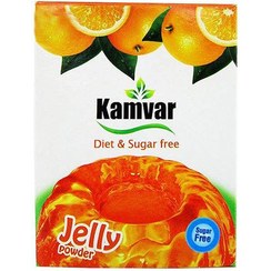 تصویر پودر ژله پرتقال بدون قند و رژیمی کامور | پیام دیابت kamvar Orange Jelly Powder