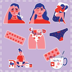 تصویر استیکر پک پریود سه 