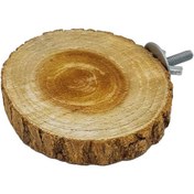 تصویر نشیمن پرنده مدل چوب طبیعی 