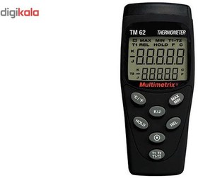 تصویر ترمومتر تماسی مولتی‌متریکس مدل TM62 دو کاناله Multimetrix TM62 double input Contact thermometers