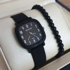 تصویر ساعت مچی دخترانه رنگ صفحه مشکی Bolun pastille watch 