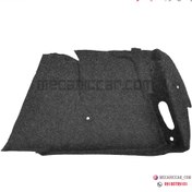 تصویر موکت نمدی روی گلگیر صندوق عقب پژو ۲۰۶ هاچبک آذین پارت 