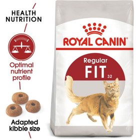 تصویر غذای خشک گربه بالغ با فعالیت معمولی برند رویال کنین Royal Canin Regular Fit 32 Adult Cat Dry Food