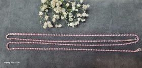 تصویر زنجیر بدن نگین دار تنیسی صورتی 