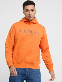 تصویر هودی با جزئیات جیب لوگو برند Tommy Hilfiger Logo Pocket Detail Hoodie