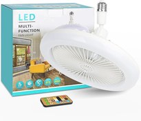 تصویر پنکه سقفی ریموت دار چراغ دار ۹.۴ اینچی 