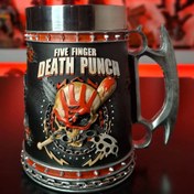 تصویر ماگ کلکسیونی NEMESIS NOW FIVE FINGER DEATH PUNCH TANKARD FIVE FINGER DEATH PUNCH