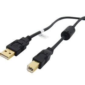 تصویر کابل پرینتر USB2.0 فرانت طول 1.5 متر مدل FN-U2CB15 Faranet USB 2.0 AM/BM + Ferrite Black Cable FN-U2CB15