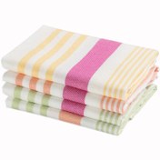 تصویر دستمال آشپزخانه ابراهیمی مدل R06 بسته ۴ عددی 