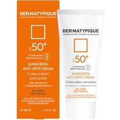 تصویر ضد آفتاب فاقد چربی ضد لک درماتیپیک حجم 40 میلی لیتر DERMATYPIQUE ANTI SPOT SUNSCREEN 40 ml