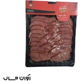 تصویر بیکن تنوری کاله 250 گرمی در بسته بندی 12 عددی 