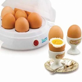 تصویر تخم مرغ پز سایا مدل 2 طبقه +7 egg morning Saya 2 floors egg morning 7+ Egg cooker