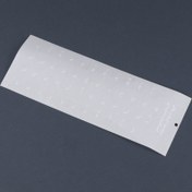 تصویر لیبل حروف فارسی کیبورد ساده شفاف فونت سفید لیبل