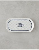 تصویر بشقاب صفحه بوت سرامیکی AQUALUNA 22 سانتی متر آبی سبز انگلیش هوم English Home 