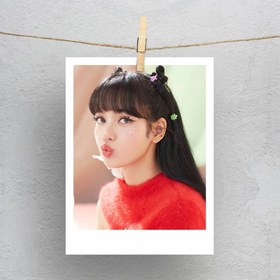 تصویر پولاروید(فتوکارت) طرح بلک پینک - کد : 040 