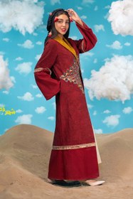 تصویر مانتو زنانه گره استایل مدل شهرزاد قصه 