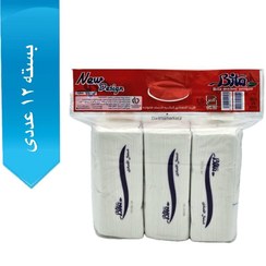 تصویر دستمال کاغذی اقتصادی 750 برگ بی تا_کارتن 12 عددی 