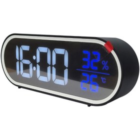 تصویر ساعت رومیزی ال ای دی مدل LED CLOCK PT-6799WB 