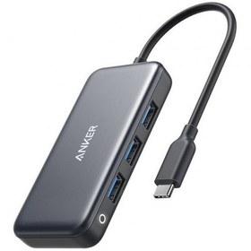 تصویر هاب انکر 4 پورت Anker Premium 4-in-1 USB-c Hub مدل A8321 