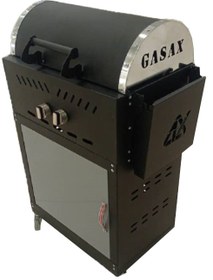 تصویر باربیکیو گازی زغالی بدون ترمومتر گازاکس PLUS 6040 کابینتی Gasax+ Barbeque 60cm with cabin dont thermometer