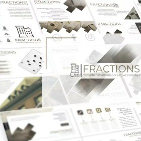 تصویر قالب پاورپوینتFractions 