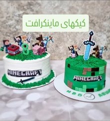 تصویر کیک ماینکرافت سفارشی پسرانه 