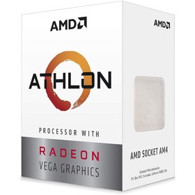 تصویر سی پی یو ای ام دی مدل Athlon 3000G باندل با مادربرد ا AMD Athlon 3000G With VEGA Core AM4 APU Processor AMD Athlon 3000G With VEGA Core AM4 APU Processor