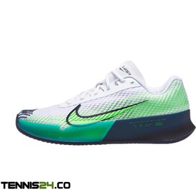 تصویر کفش تنیس مردانه نایک NikeCourt Air Zoom Vapor 11 CLAY- سفید/سبز 