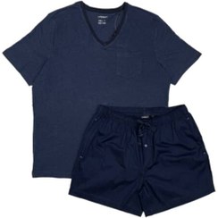 تصویر ست بلوز شلوارک نخی مردانه برند لیورجی 