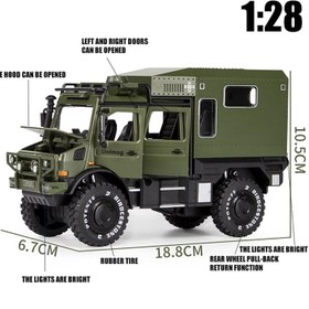 تصویر ماشین اسباب بازی بنز یونیماگ طرح نفربر جنگی 