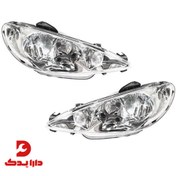 تصویر چراغ جلو سمت چپ و راست بسته بندی 2 عددی کروز مناسب برای پژو 206 