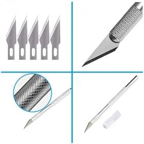 تصویر کاتر قلمی - ده عدد تیغ یدک 