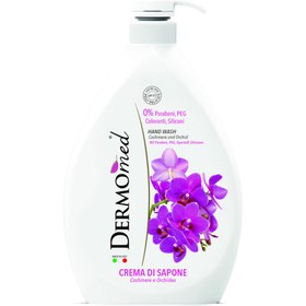 تصویر صابون مایع کشمیر و گل ارکیده 1000میل درمومد Dermomed Hand Wash Cashmere And Orchid 1000ml