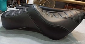 تصویر سفارش انلاین روکش زین اونجر طرح هارلی - مشکی / سفید / ارسال بدون نصب روکش خالی Cruiser motorcycle saddle cover