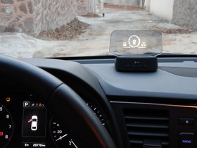 تصویر هدآپ دیسپلی خودرو Dual System OBD2 GPS- Head Up Display C2 