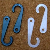 تصویر گیره عصایی پلاستیکی سایز ۴۰ میلیمتر بسته ۱ کیلوگرم 